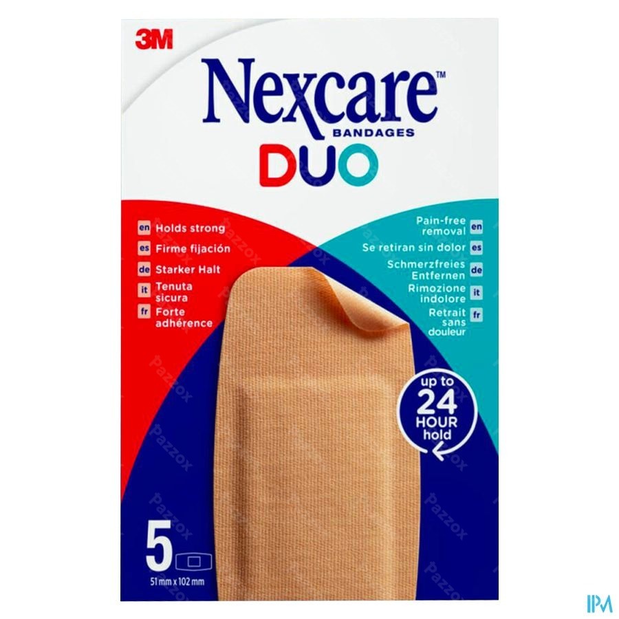 Nexcare 3m Duo Pansement Maxi 51x102mm 5