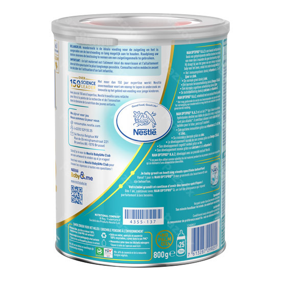 Nan Optipro HA 2 Hypoallergene Opvolgmelk Baby 6+ 800g