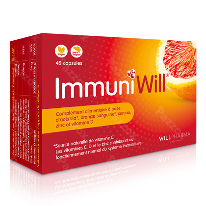 ImmuniWill Immunité Naturelle avec vitamine C 45 gélules