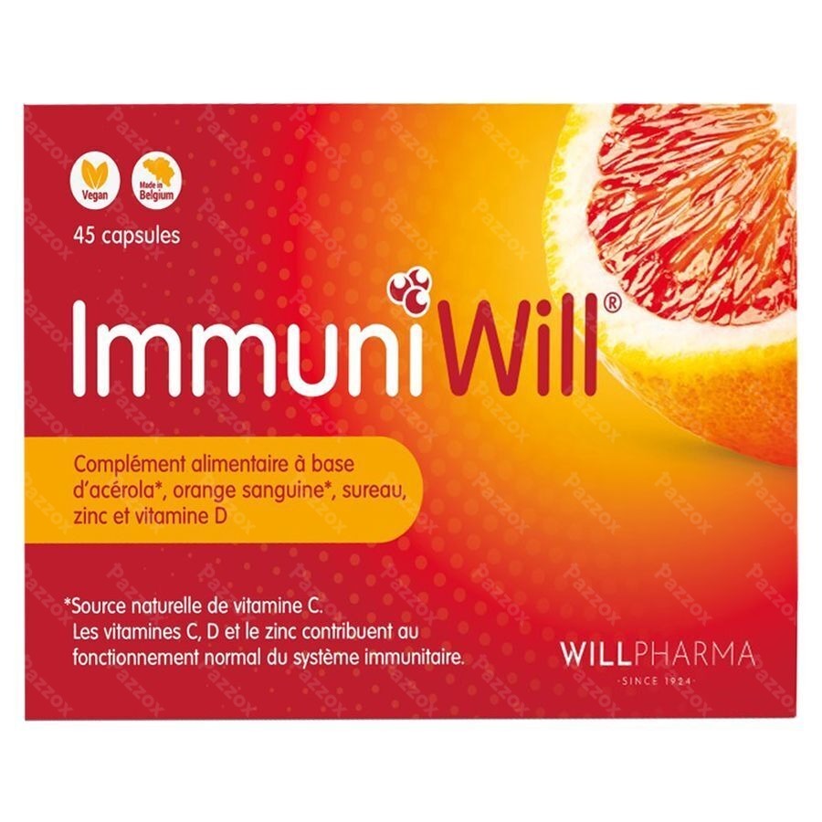ImmuniWill Immunité Naturelle avec vitamine C 45 gélules