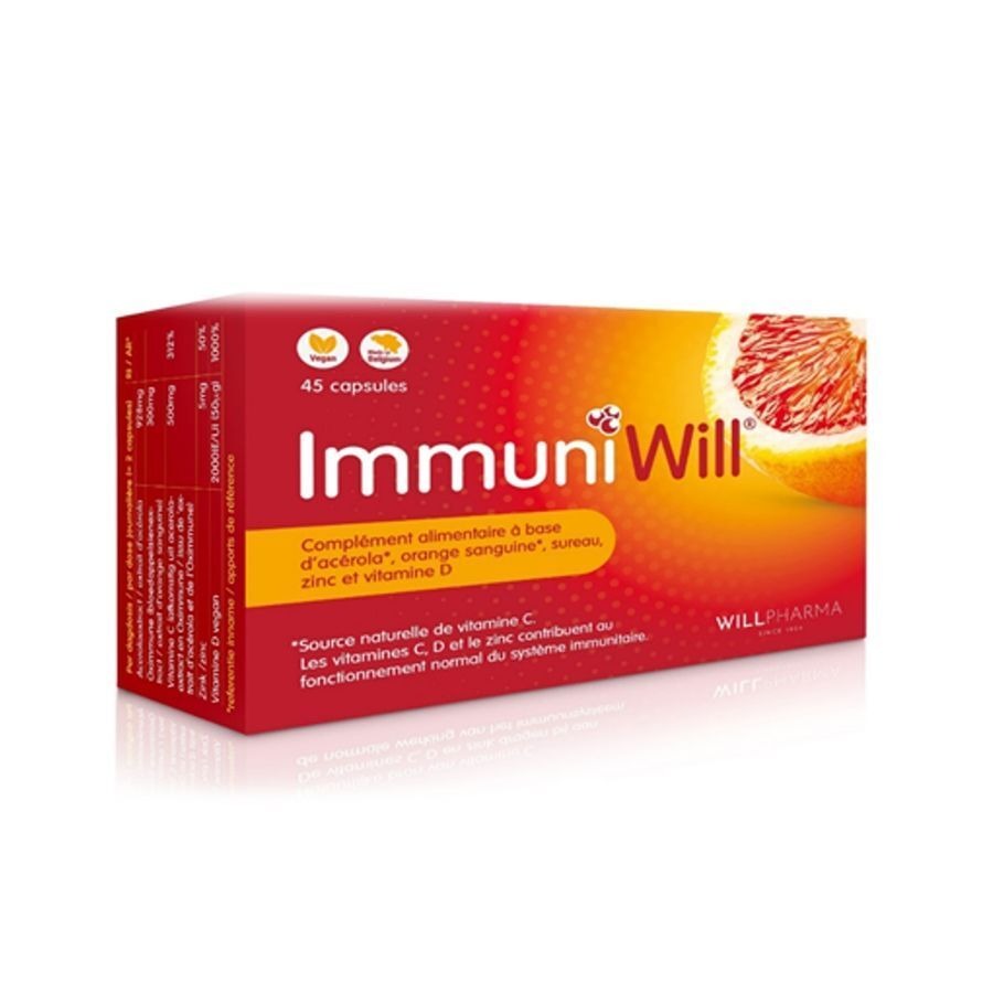 ImmuniWill Immunité Naturelle avec vitamine C 45 gélules