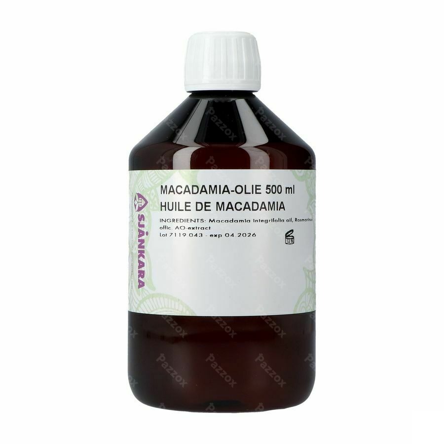 Sjankara Macadamia Plant. Olie 500ml