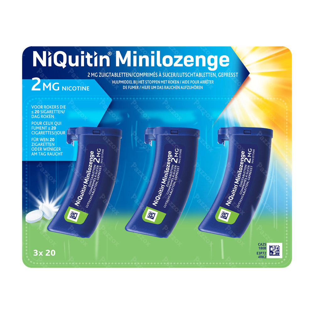 Niquitin Minilozenge 2mg 60 Comp A Sucer