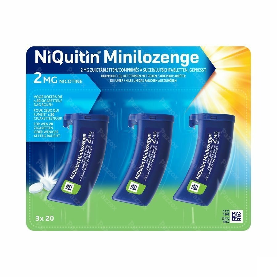 Niquitin Minilozenge 2mg 60 Comp A Sucer