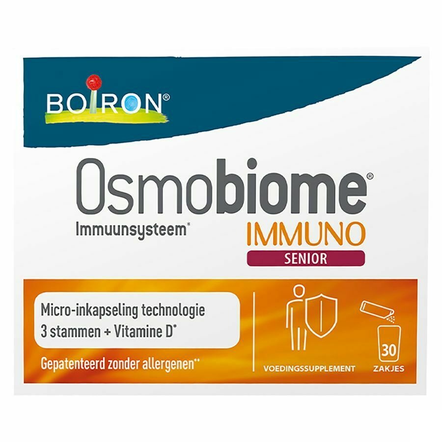 Boiron Osmobiome Immuno Senior Voedingssupplement Darmen 30 poederzakjes