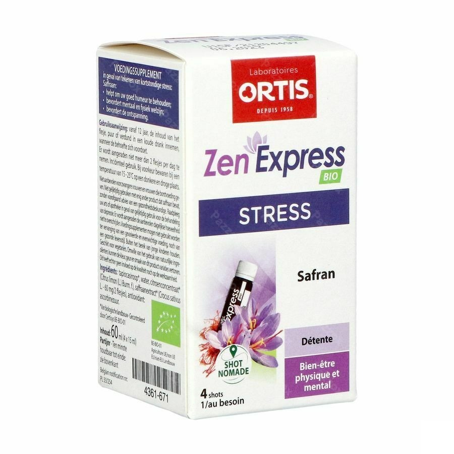 Ortis Zen Express Bio Shots 4x15ml