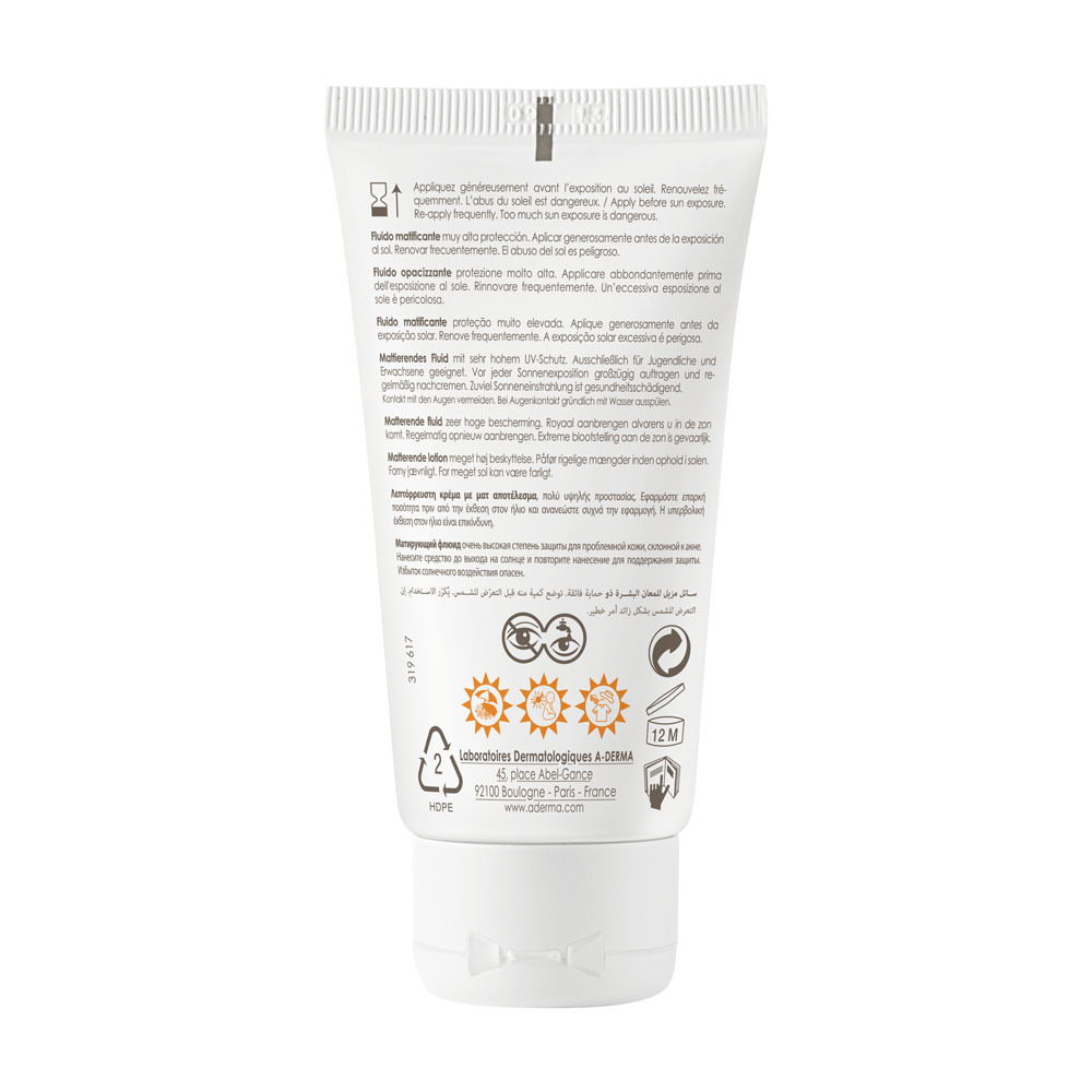 Aderma Protect Ac Matterend Spf50+ 40ml