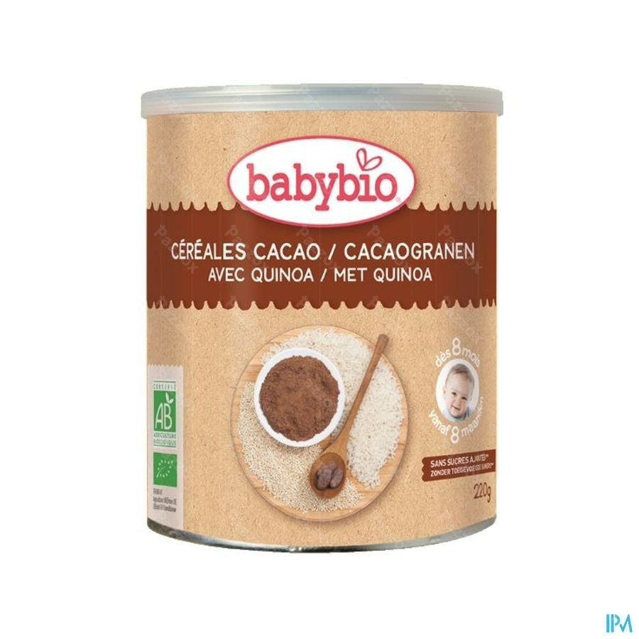 Babybio Cereales Cacao Quinoa 8m 220g