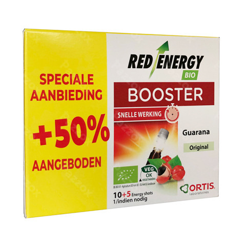 Ortis Red Energy Bio 10x15ml + 50% Gratis
