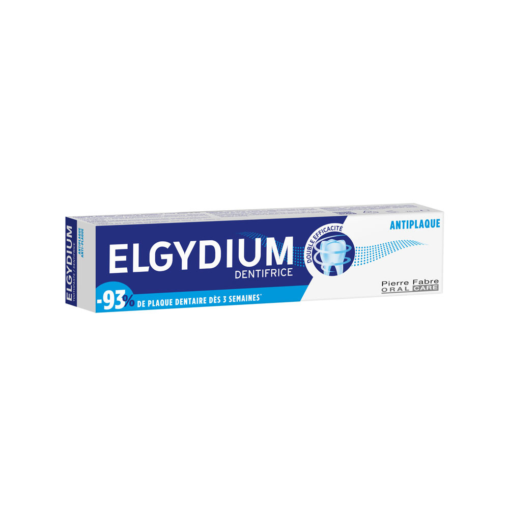 Oral Care Elgydium Dentifrice Antiplaque, Réduit la plaque dentaire 75ml