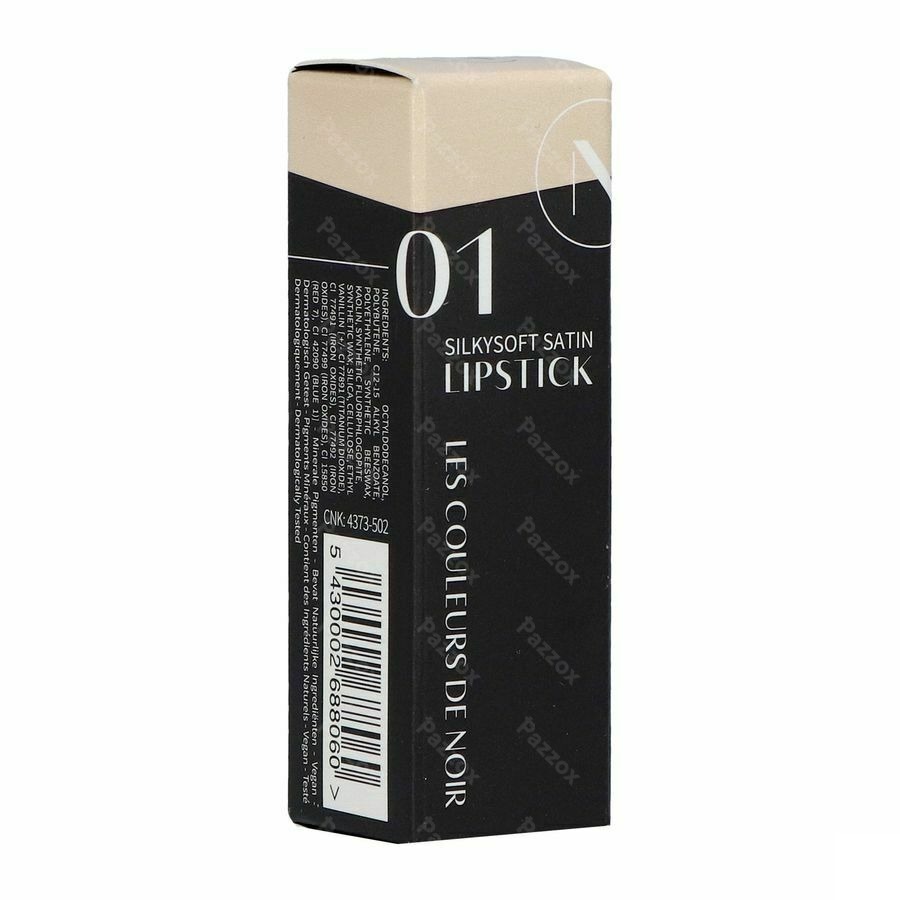 Couleurs De Noir Silkysoft Satin Lipstick 01