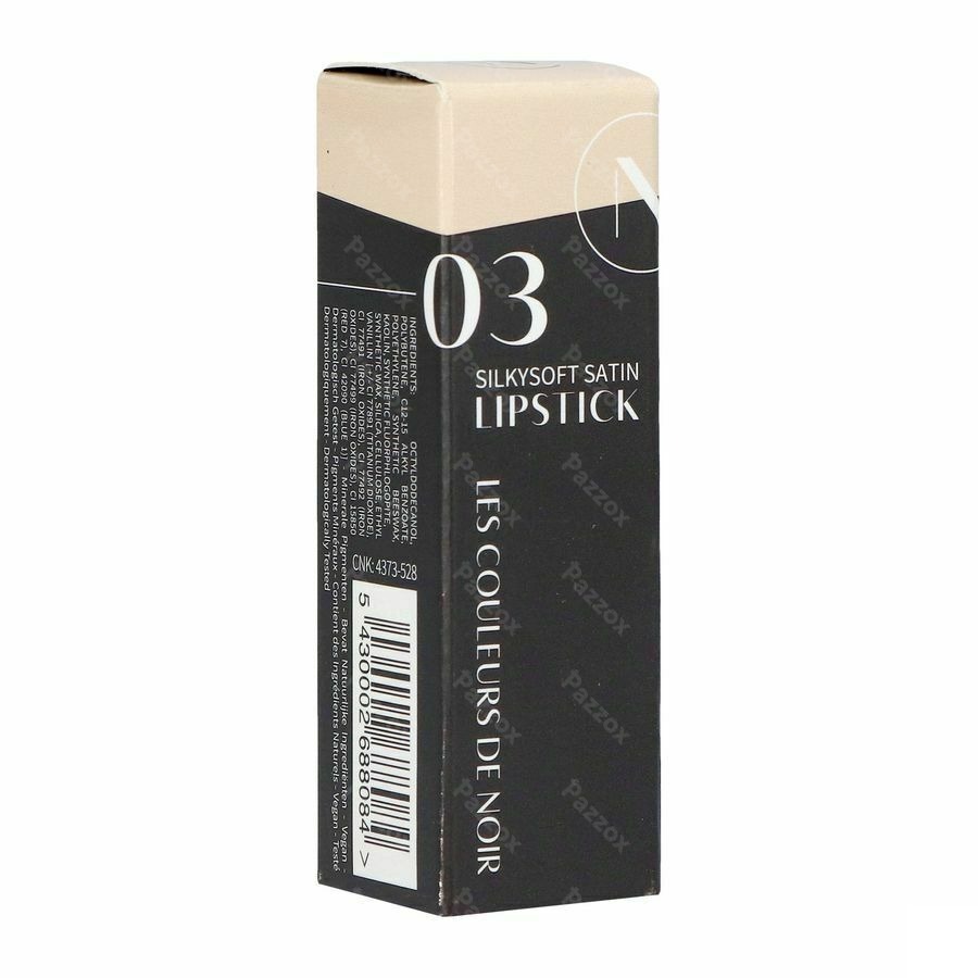 Couleurs De Noir Silkysoft Satin Lipstick 03