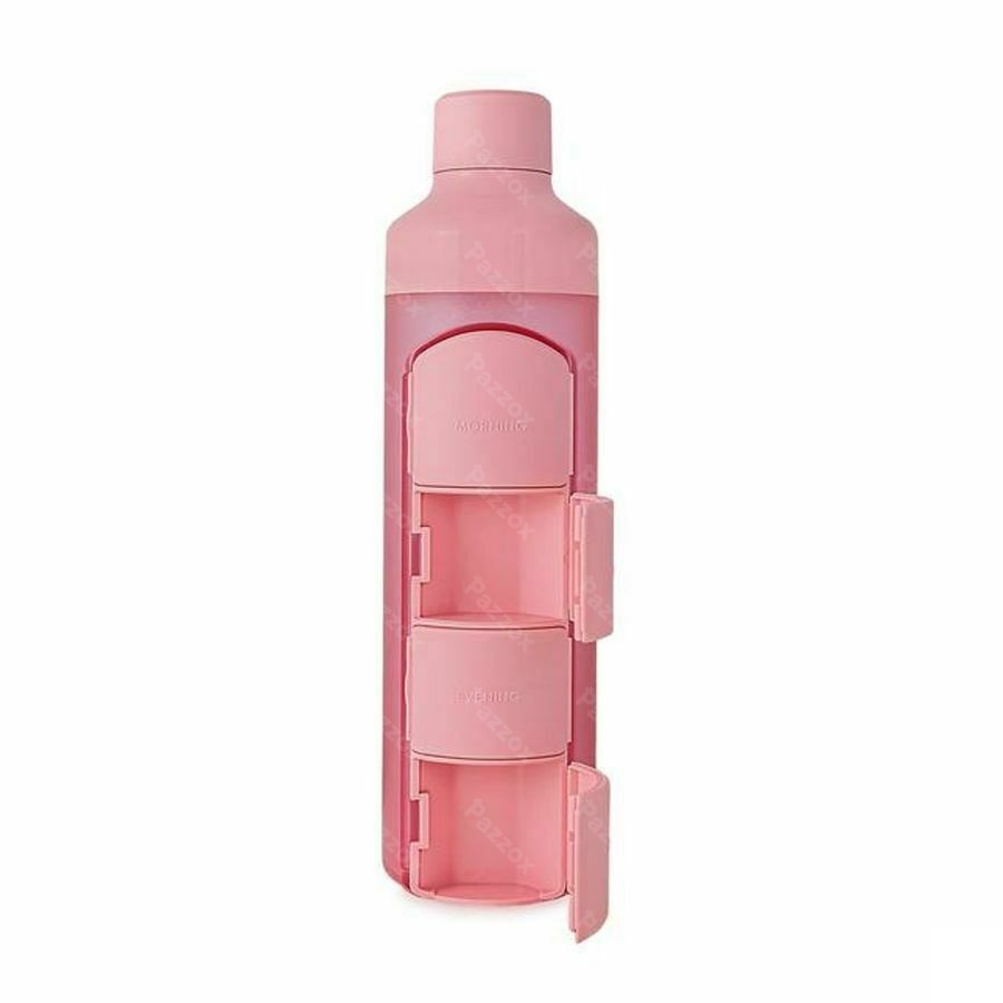 Yos Water Bottle &amp; Pill Box Daily Perfect Pink
