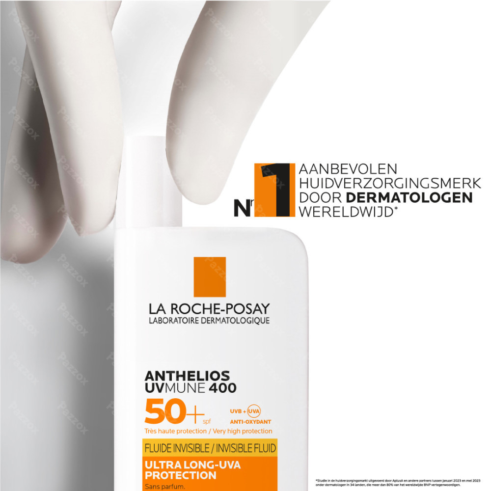 La Roche-Posay Anthelios UVmune 400 Onzichtbare Fluid Zonder Parfum SPF50+ 50ml