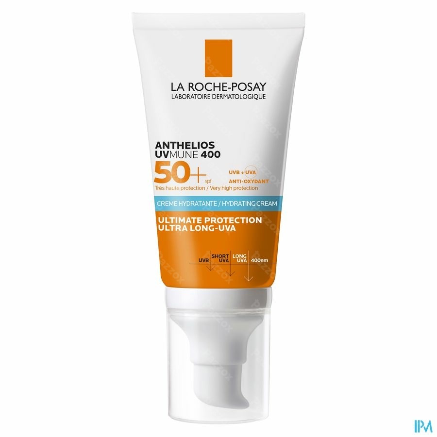 La Roche-Posay Anthelios Uvmune 400 Hydraterende Zonnecrème Zonder Parfum SPF50+ 50ml