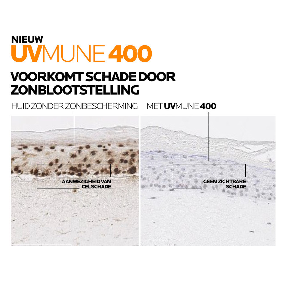 La Roche-Posay Anthelios Uvmune 400 Hydraterende Zonnecrème Zonder Parfum SPF50+ 50ml