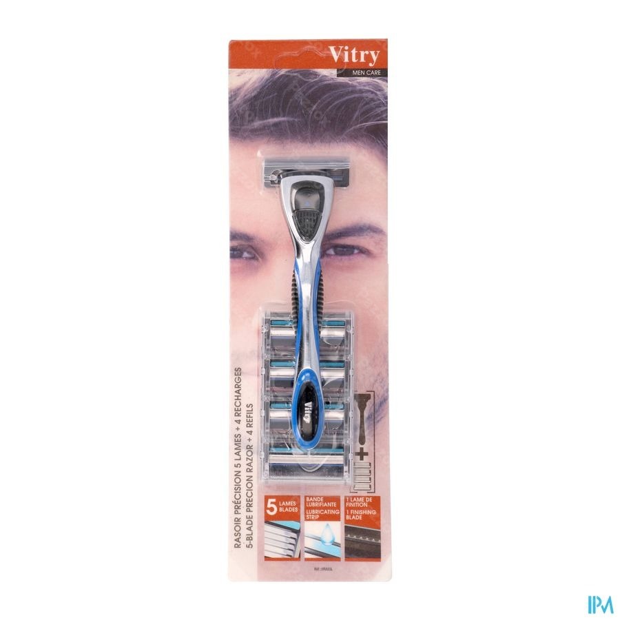 Vitry Rasoir Precision 5 Lames + 4 Recharges