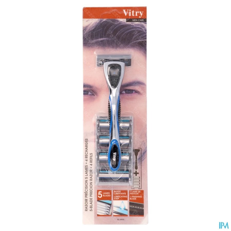 Vitry Rasoir Precision 5 Lames + 4 Recharges