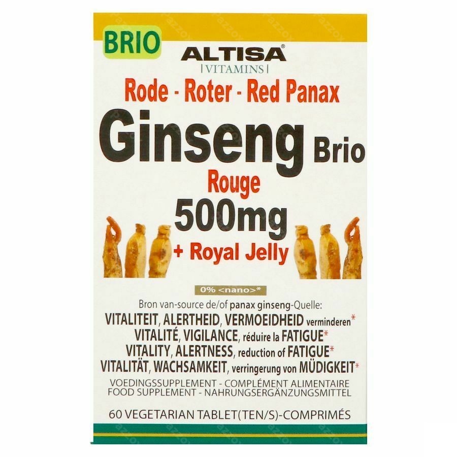 Altisa Ginseng Rouge Brio 500mg Comp 60
