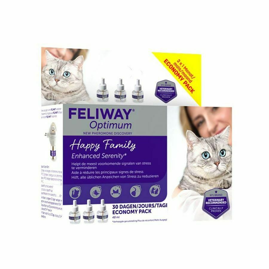 Feliway Optimum 3-pack Navulllingen 3x48ml