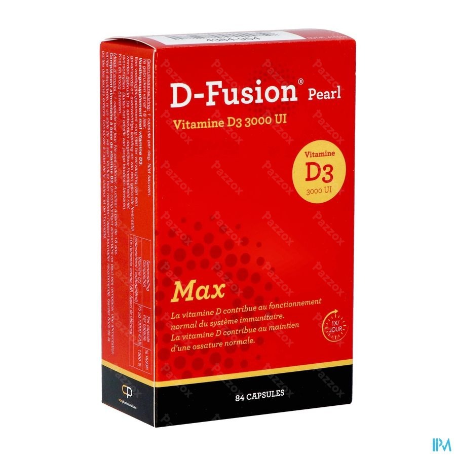 D-Fusion Pearl 3000 IU 84 Capsules