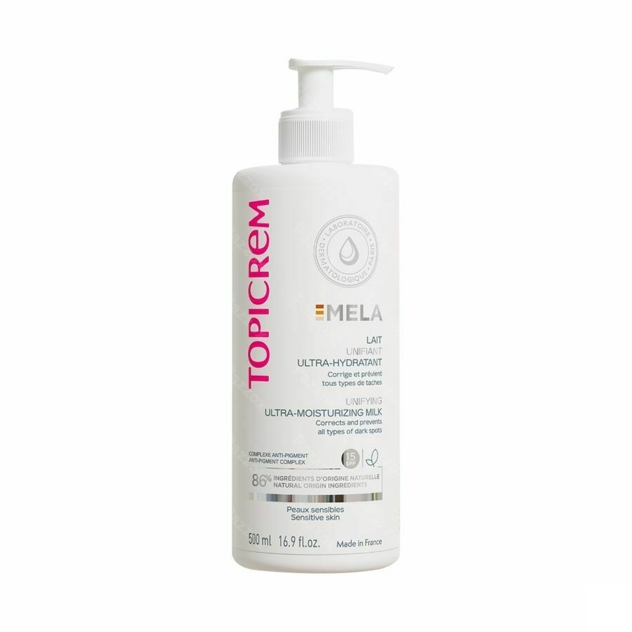 Topicrem Mela Lait Unifiant Ultra-hydra 500ml