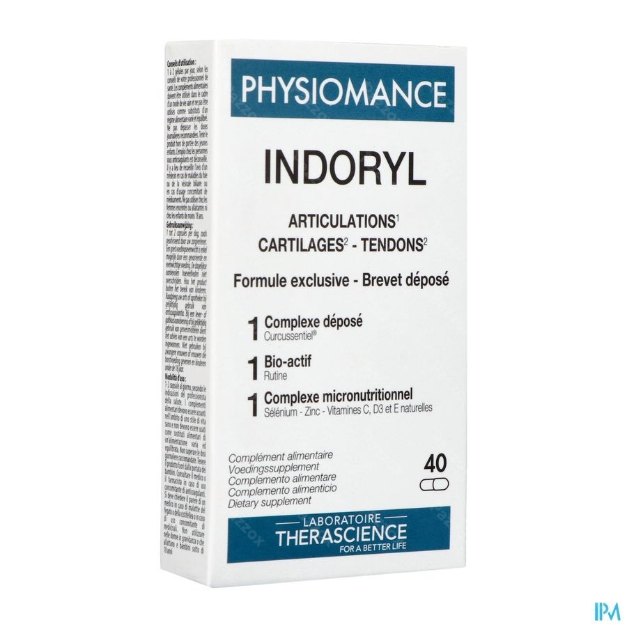 Indoryl Caps 40 Physiomance Phy382b