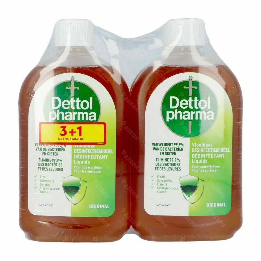 Dettolpharma Ontsmettingsmiddel Promo 4x500ml