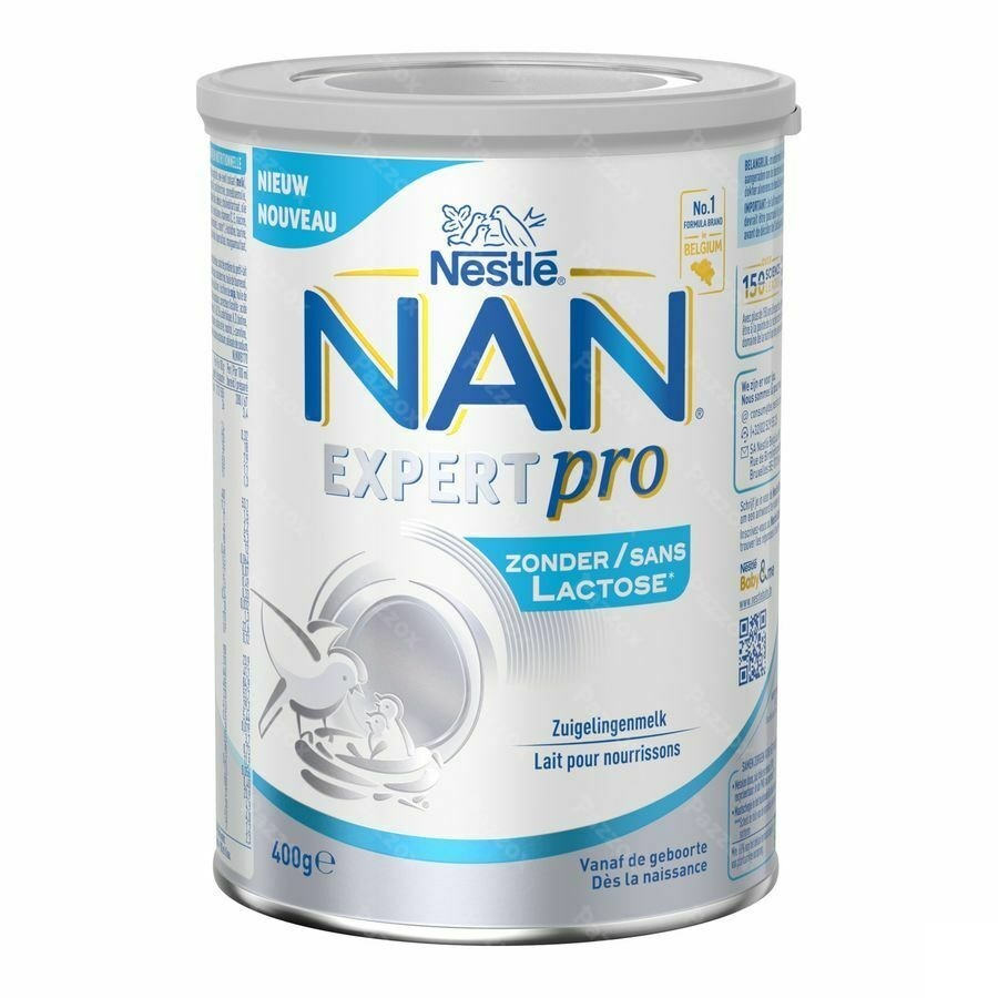 Nan ExpertPro Zonder Lactose Zuigelingenmelk Baby 0-6 Maanden 400g