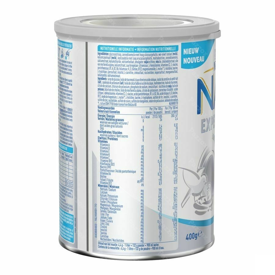 Nan ExpertPro Zonder Lactose Zuigelingenmelk Baby 0-6 Maanden 400g
