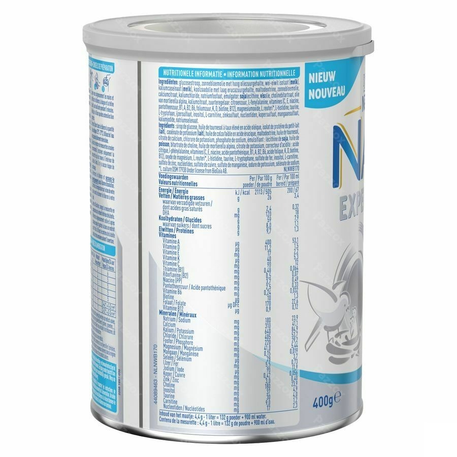 Nan ExpertPro Zonder Lactose Zuigelingenmelk Baby 0-6 Maanden 400g
