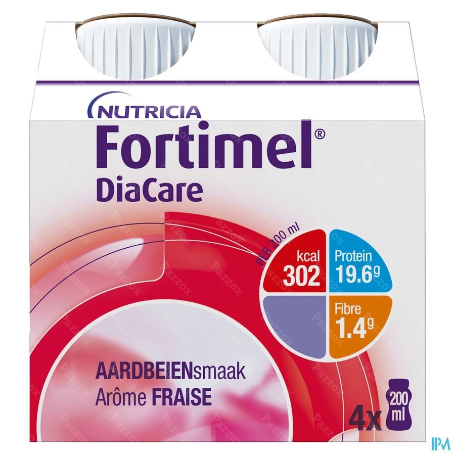 Fortimel DiaCare goût fraise Bouteilles 4x200ml