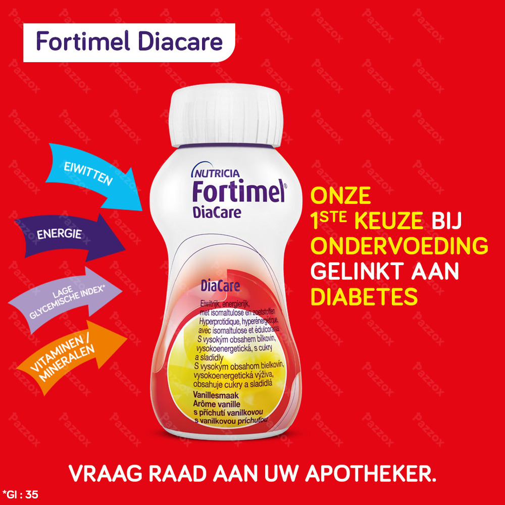 Fortimel DiaCare chocoaldesmaak 4x200ml