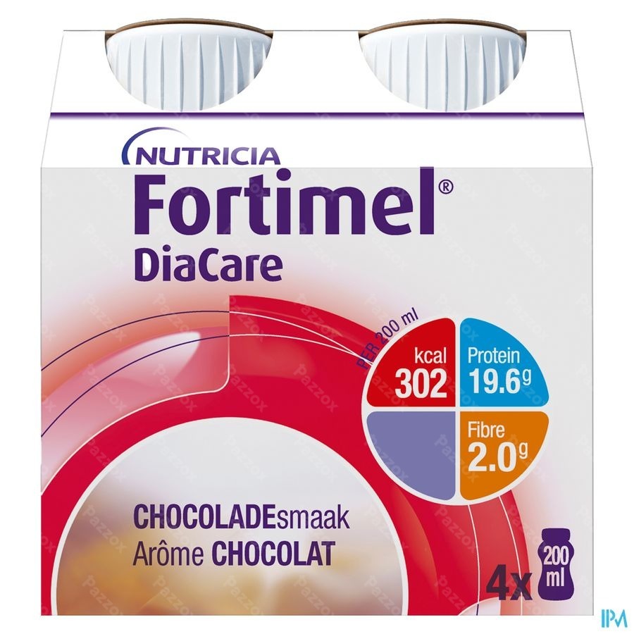 Fortimel DiaCare goût chocolat Bouteilles 4x200ml