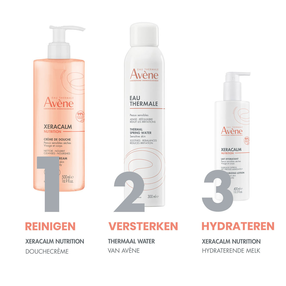 Avène Xeracalm Nutrition Douchecrème, Gevoelige droge huid 500ml