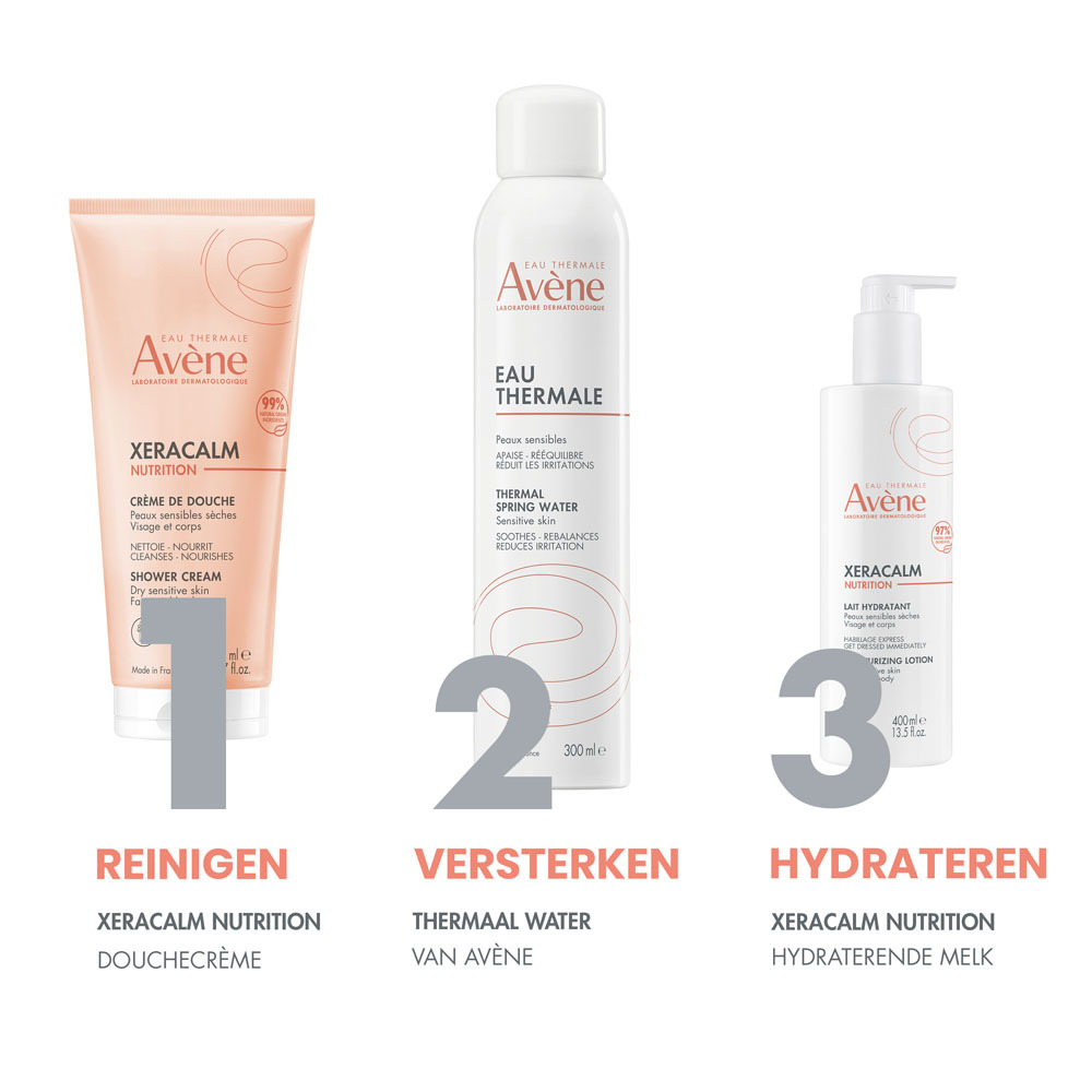 Avène Xeracalm Nutrition Douchecrème, Gevoelige droge huid 200ml