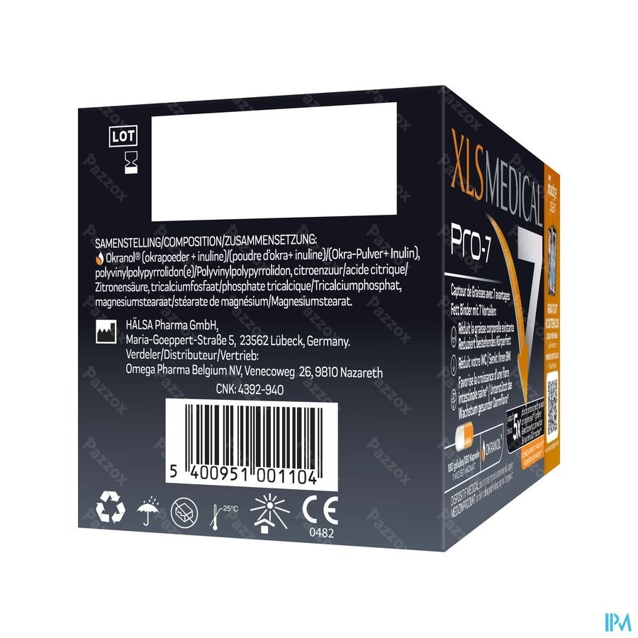 XL-S Medical Pro-7 180 Comprimés