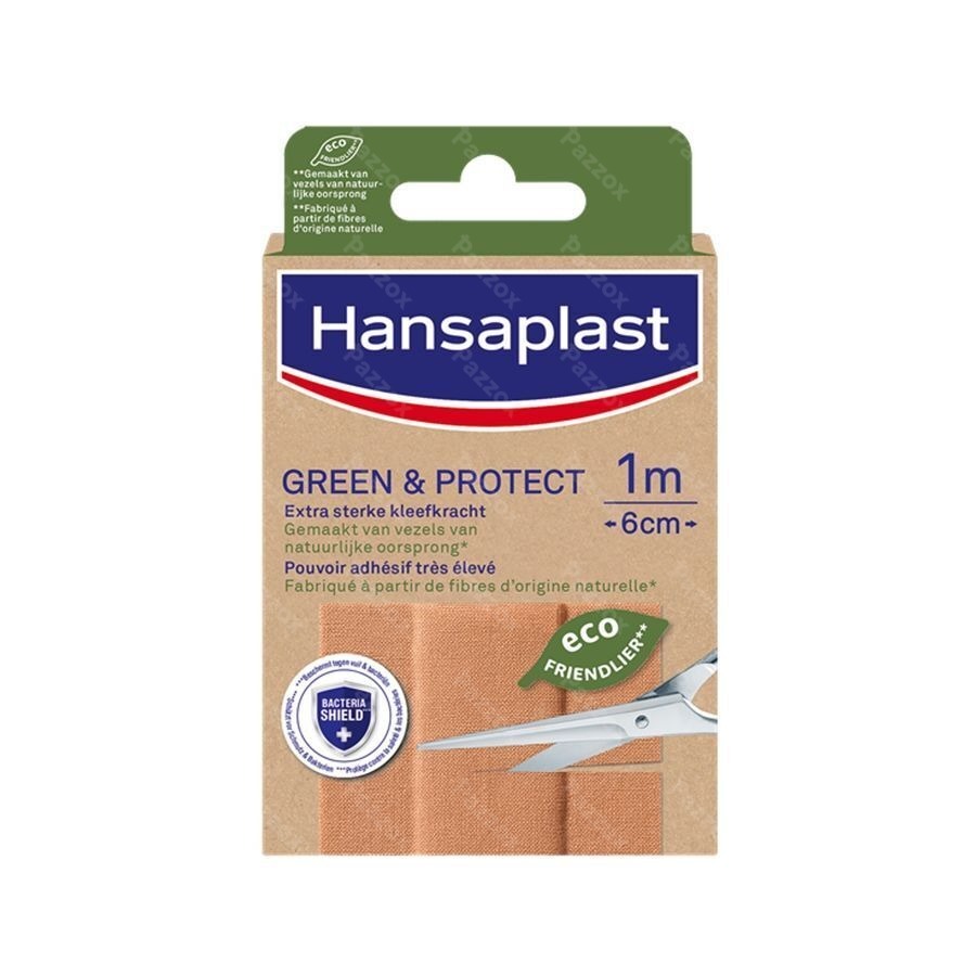 Hansaplast Pansements Green&protect 1mx6cm