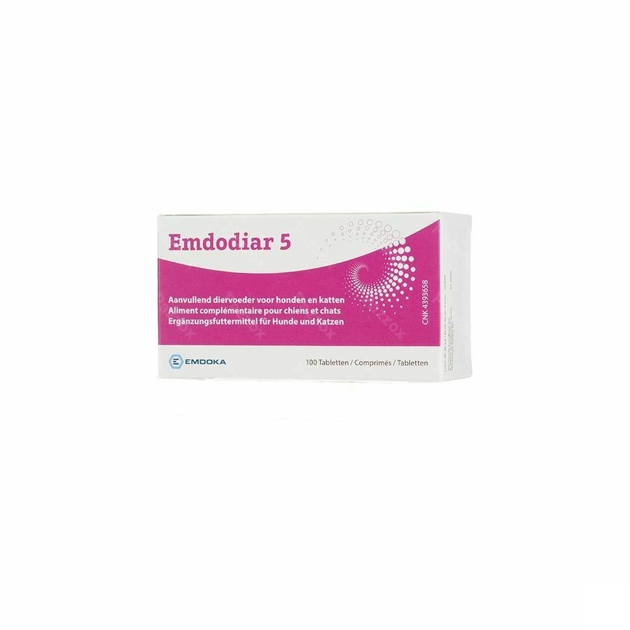 Emdodiar 5 Aanvullend Diervoeder Hond en Kat 100 Tabletten 