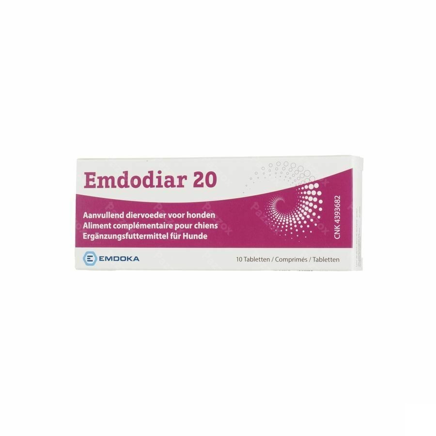 Emdodiar 20 Aanvullend Diervoeder Hond10 Tabletten