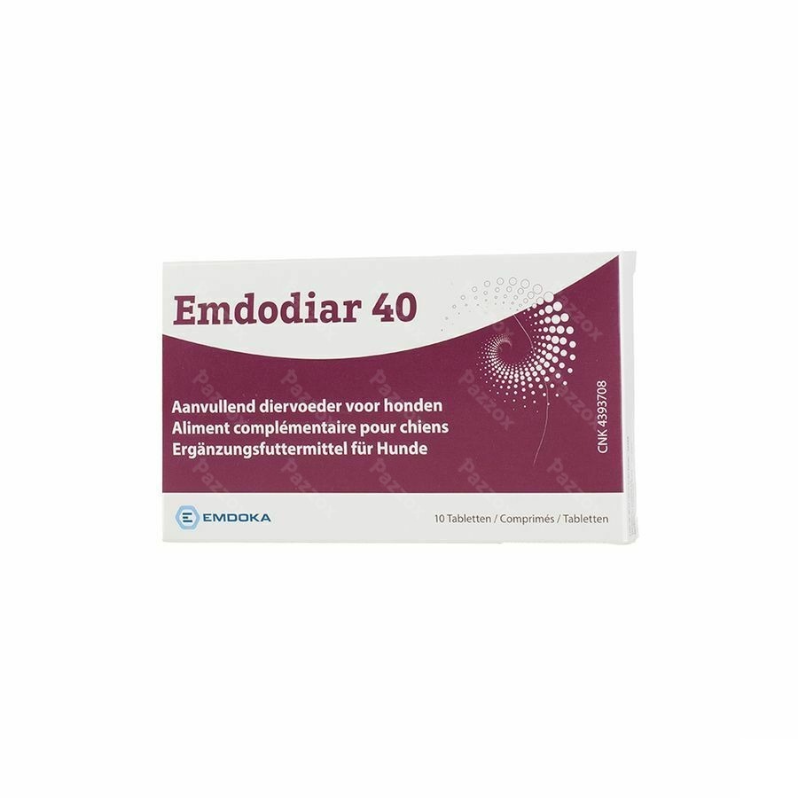Emdodiar 40 Aliment Complémentaires Chien 10 Comprimées 