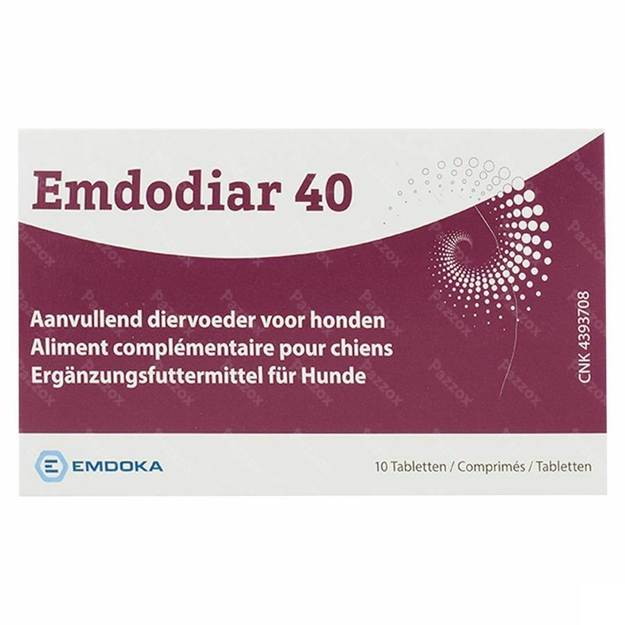 Emdodiar 40 Aliment Complémentaires Chien 10 Comprimées 