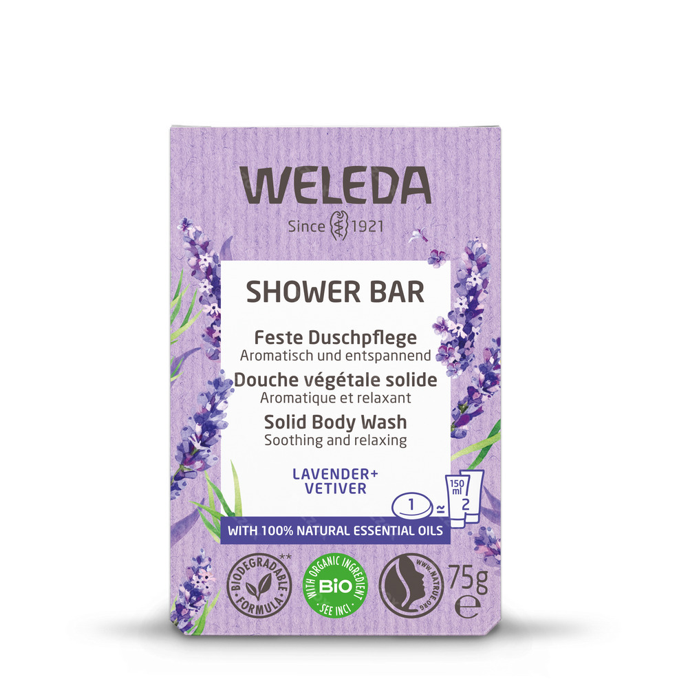 Weleda Shower Bar Lavendel + Vetiver 75g