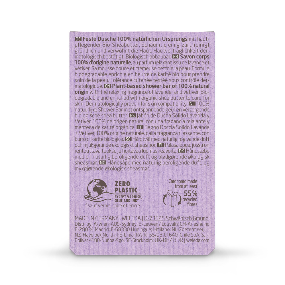 Weleda Shower Bar Lavendel + Vetiver 75g