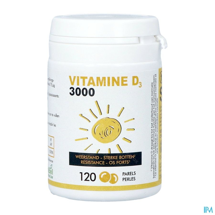 Soria Vitamine D 3000 IU 120 Parels