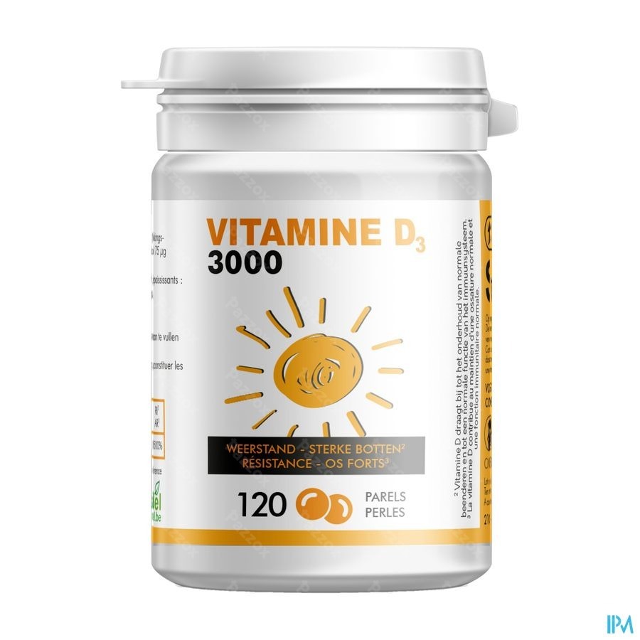 Soria Vitamine D 3000 IU 120 Parels