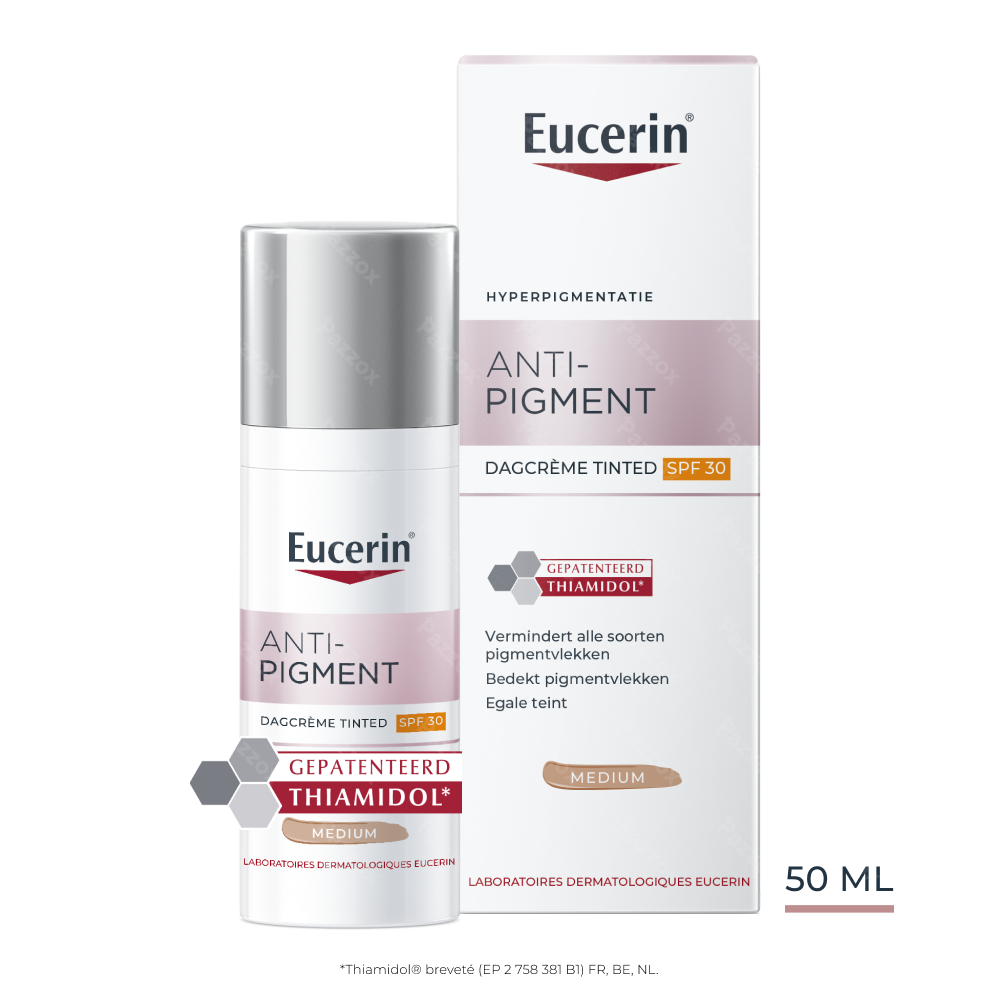Eucerin Anti-Pigment Dagcrème SPF30 Getint Medium Hyperpigmentatie 50ml