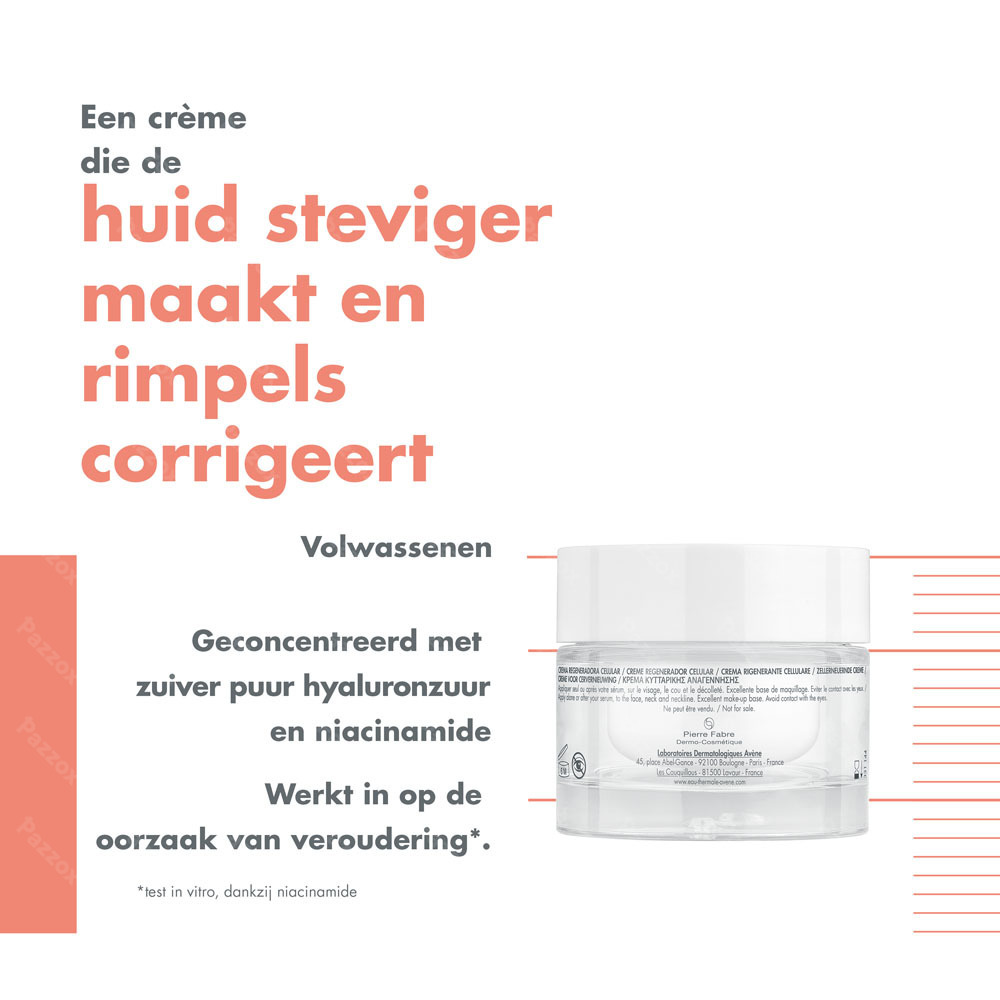 Avène Hyaluron Activ B3 Celvernieuwende crème anti-aging, Hyaluronzuur & Niacinamide 50ml