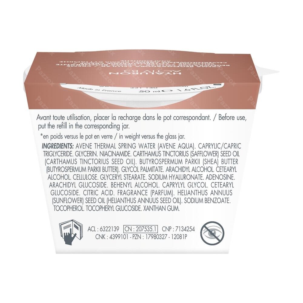 Avène Hyaluron Activ B3 Celvernieuwende Crème Navulling 50ml