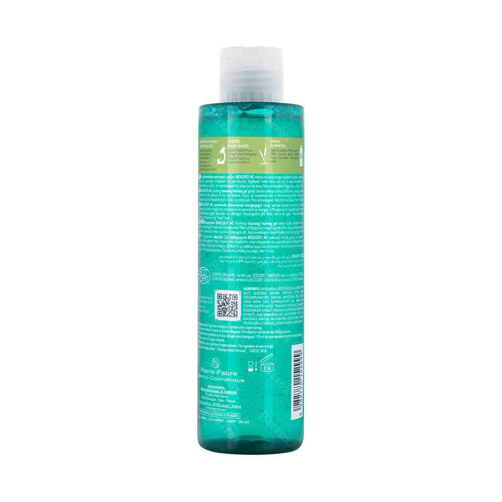 A-Derma Biology Ac Gel Moussant Nettoyant 200ml